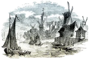 Historical cityscape of Dordrecht