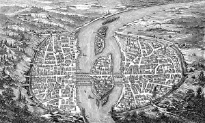 Historical cityscape, Paris, France