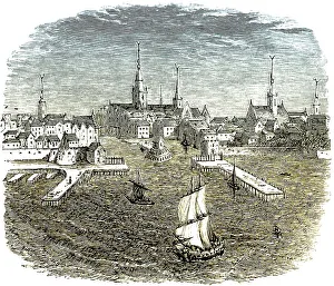 Historical cityscape of Vlissingen