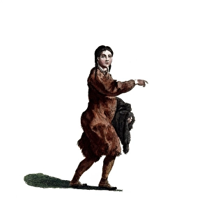 Historical clothing, fashion over time, The traditional costume of a Chukchi woman in Siberia, which was subordinated to Russia in 1768, digitally restored reproduction of an 18th/19th century model, exact date unknown