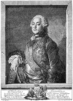Historical drawing, Nicholas I Joseph or Prince Miklos Jozsef Esterhazy of Galantha