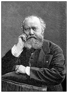 Historical drawing, portrait of Charles Francois Gounod