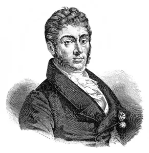 Historical drawing, portrait of Etienne-Nicolas Mehul
