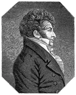 Historical drawing, portrait of Francois-Adrien Boieldieu