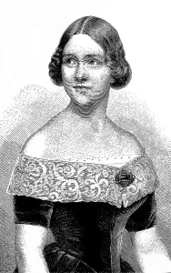 Historical drawing, portrait of Jenny Lind