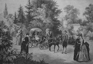Historical engraving, Archduchess Elizabeth