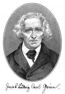 Historical engraving, portrait with autograph