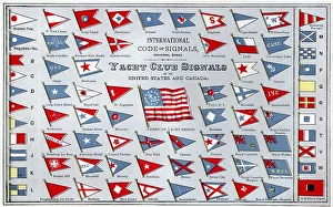 Historical flags from the U.S. history