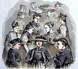 Historical headdress, headgear of woman from the Black Forest