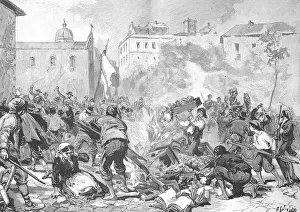 Historical illustration of the 1893 uprising in Sicily