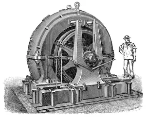 Historical illustration, 1894, historic generators