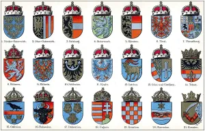 Historical illustration, 1896, state coat of arms