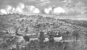 Historical illustration of Calvary or Golgotha
