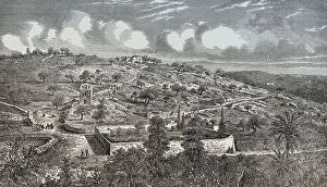 Historical illustration of Calvary or Golgotha