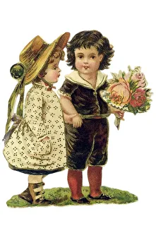 Historical illustration, glossy print