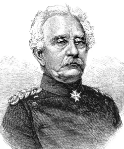 Historical illustration, portrait of Karl Friedrich von Steinmetz