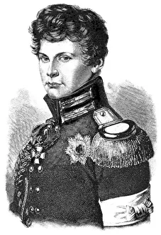 Historical illustration, portrait of William I or Wilhelm Friedrich Ludwig of Prussia