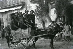 Historical image from the beginning of the 20th century, Porreres, Majorca, Spain, Europe