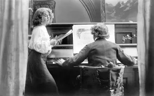 Historical image, couple at the piano, ca. 1912