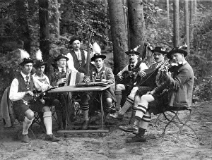 Historical image, folk musicians, ca. 1922