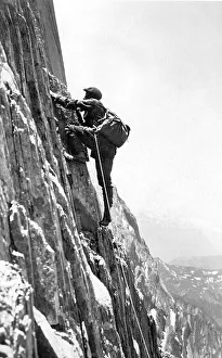 Historical image, mountain climber, ca. 1922