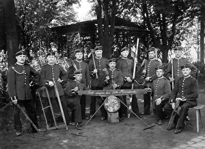 Historical image, reservists with tools, ca. 1908