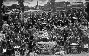 Historical image, soldiers, reservists, ca. 1910