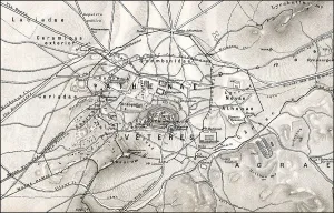 Historical map of ancient Athens