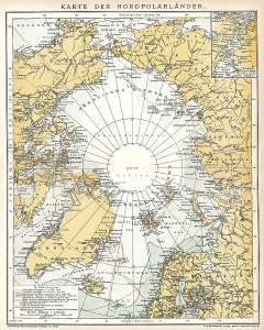 Historical map of the North Pole