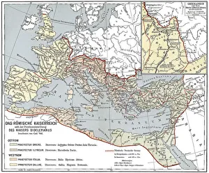 Historical map of the Roman Empire