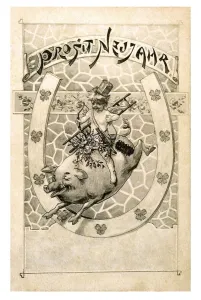 Historical New Year greetings card
