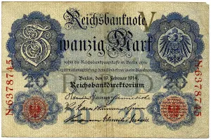 Historical note, Reichsbanknote