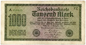 Historical note, Reichsbanknote