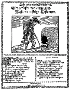 Historical pamphlet against begging from the 16th century