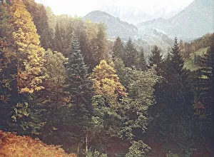 Historical photo around 1880 of the alpine region Tatzelwurm in Bavaria