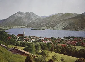 Historical photo around 1880 of Schliersee