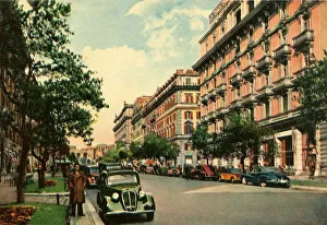 Historical photo around 1930, Via Vittorio Veneto