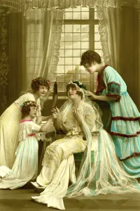 Historical photo, the beautiful woman, ca. 1910