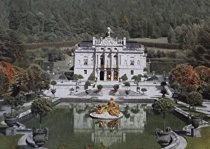 Historical photo of Linderhof Castle