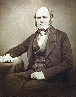 Historical picture, Charles Darwin at the age of 46