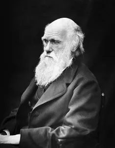 Historical picture, Charles Darwin at the age of 60