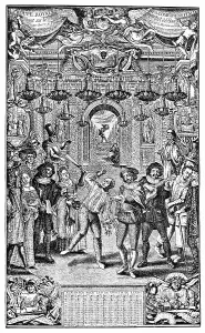 Historical print from the 17th Century