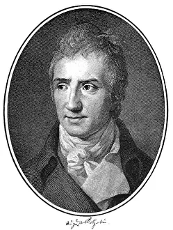 Historical print, 1809, portrait of August Friedrich Ferdinand von Kotzebue