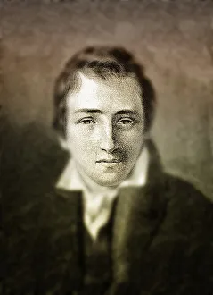 Historical print, 1831, portrait of Christian Johann Heinrich Heine