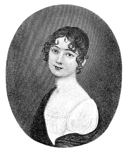 Historical print, engraving, portrait of Antonie or Toni Adamberger