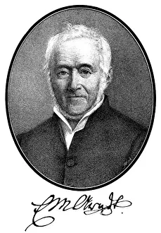 Historical print, engraving, portrait of Ernst Moritz Arndt