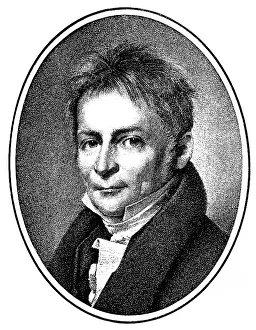 Historical print, engraving, portrait of Henrich or Henrik or Heinrich Steffens