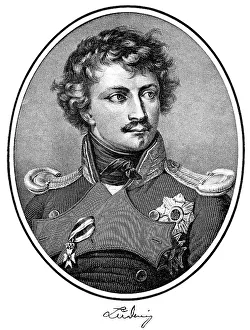 Historical print, engraving, portrait of Ludwig I