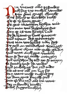 Historical print, manuscript, Duke Ernst