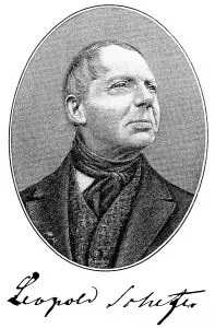 Historical print, portrait of Gottlob Leopold Immanuel Schefer or Pandira